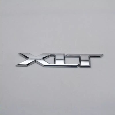 1pcs Silver xLT Emblem Rear Trunk Tailgate Logo Letters Car Sticker Decal Badge