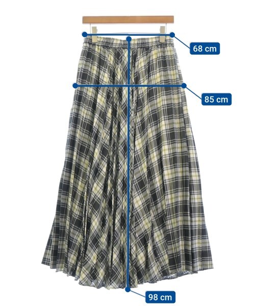 niko and Long/Maxi Length Skirt BlackxWhitexYellow L niko and Long/Maxi Length Skirt BlackxWhitexYellow L