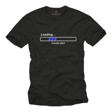Sprüche T-Shirts Jungs Loading Please Wait Gamer Gaming Geschenke Männer Herren