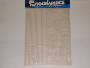 Vintage Autographics Decals - White Stripes