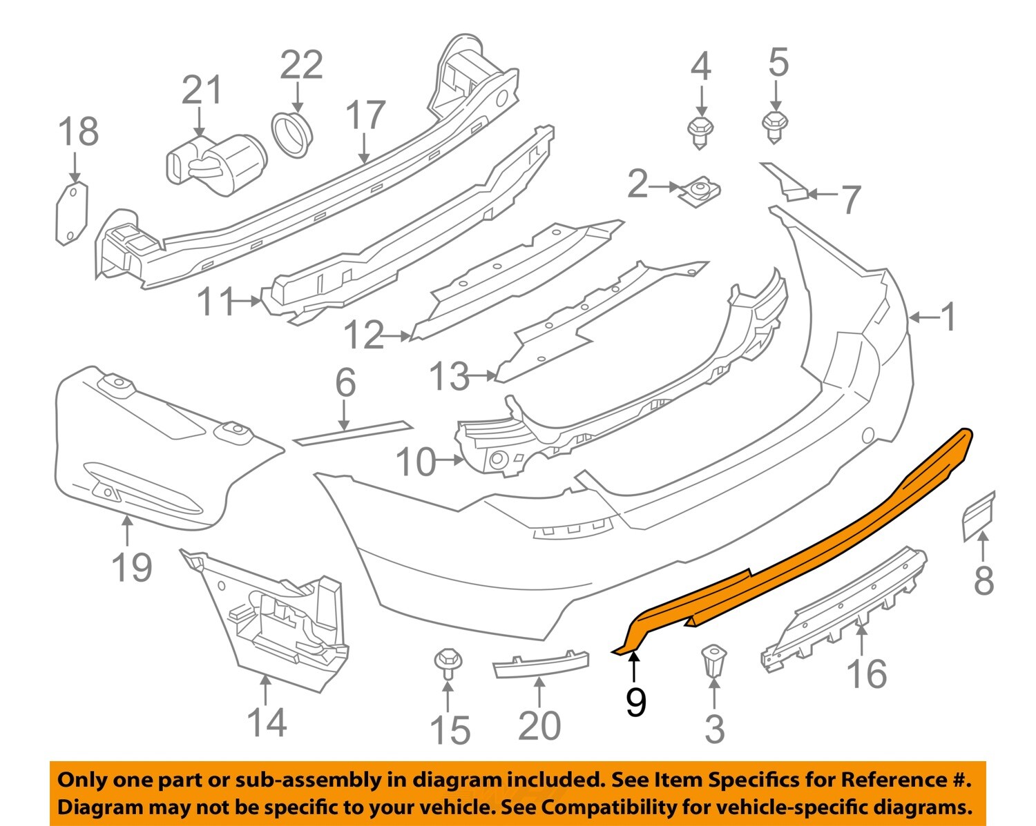 BMW OEM 14-16 535d Rear Bumper-Lower Cover 51127906248 | eBay
