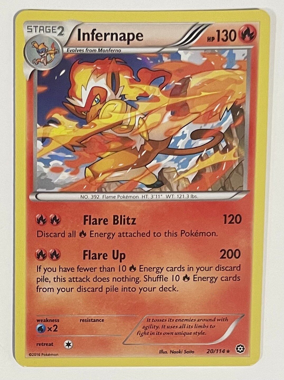Pokémon TCG Infernape Steam Siege 20/114 Holo Rare Near Mint Condition