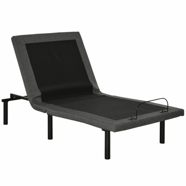 Camas Negro Marco de tela y Marcos de cama