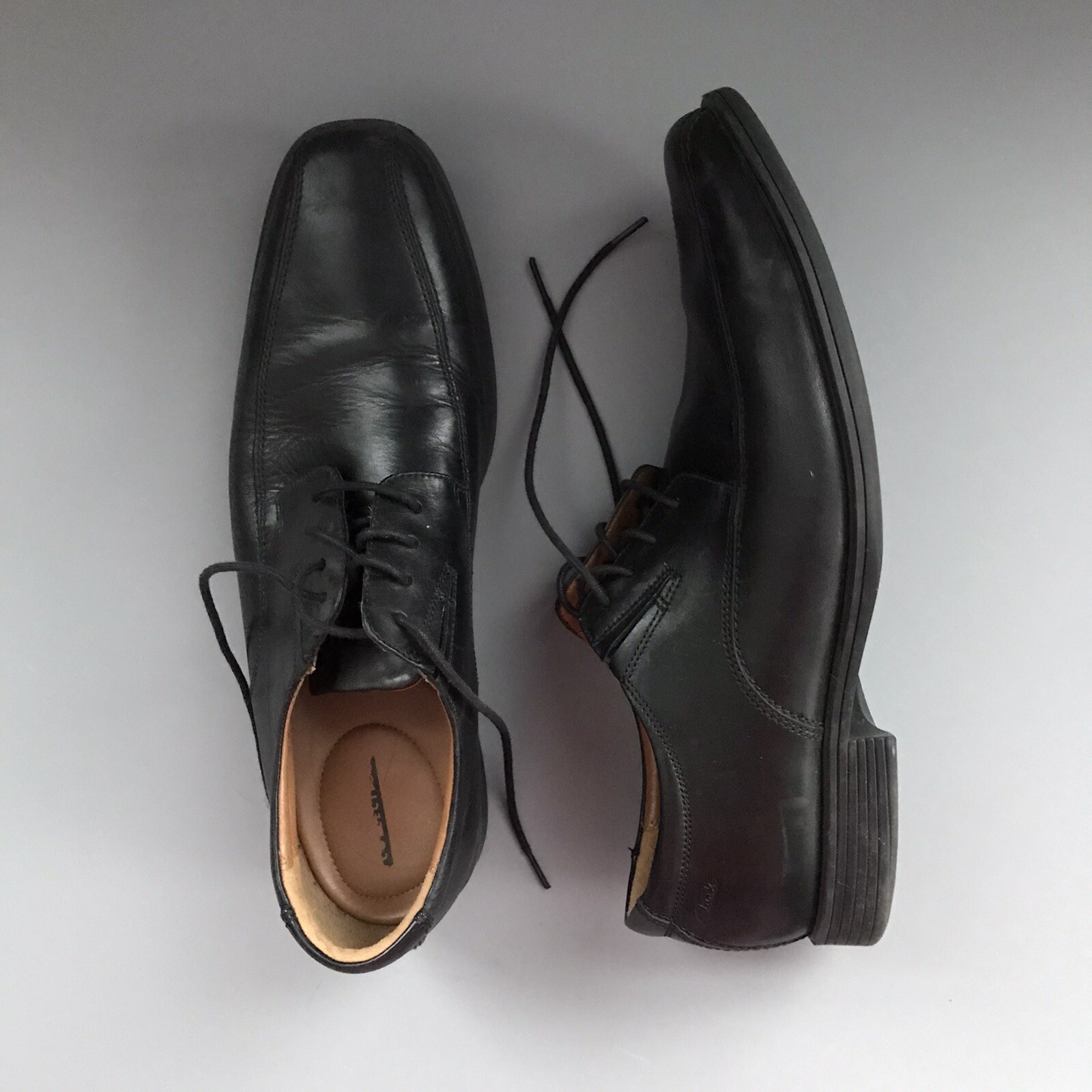 SAOLA Abito Clarks Tilden OrthoLite Pelle Oxford 10.5 Lavoro Professionisti Nero