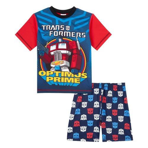 Transformers Jungen Outfit 3-teilig – Kurzarm-Shirt, Tanktop & Shorts Im Set