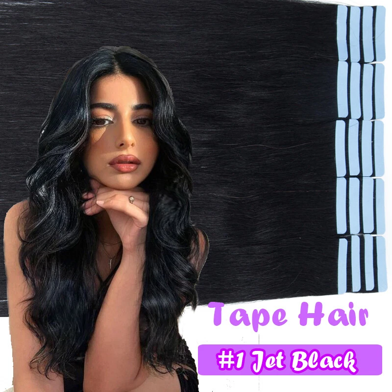 Invisible Tape Extensions 100% Remy Echthaar Tape In Haarverlangerung Skin Ombre
