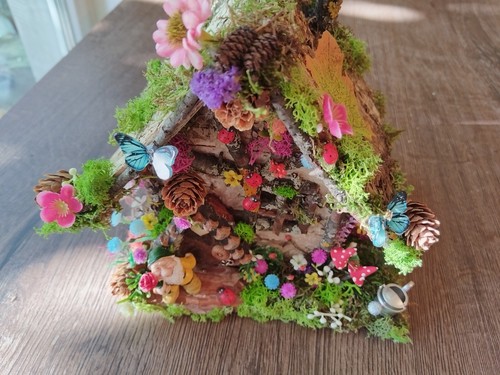 OOAK FAIRY COTTAGE, Fairy house, Fairy Garden cottage, Fairy garden house - Picture 3 of 7