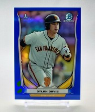 2014 Bowman Chrome Draft Picks Dylan Davis Blue Refractor 1ˢᵗ #CDP94 080/399
