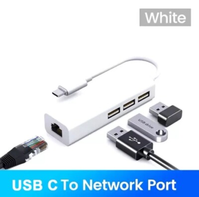 USB-C Typ-C RJ45 10/100 Mbps LAN Externe Ethernet Karte MacBook Air MacOS Win 10
