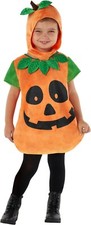 Baby Toddler Cute Pumpkin Halloween Costume Hood Kids Boys Girls 1 - 6 yr