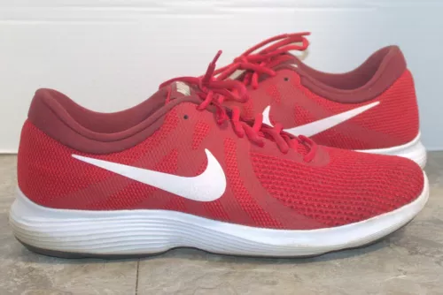 Nike revolution 4 red best sale