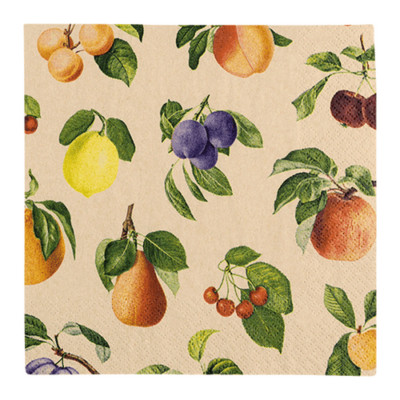 Recyclingservietten  Fruit Lovers , 33x33 cm, 2-lagig, Home Fashion , 20 Stück