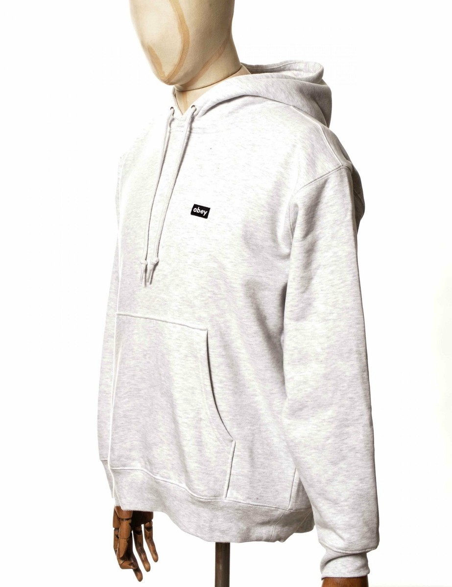 Obey Clothing Men's Mini Box Logo Hooded Sweatshirt - Ash