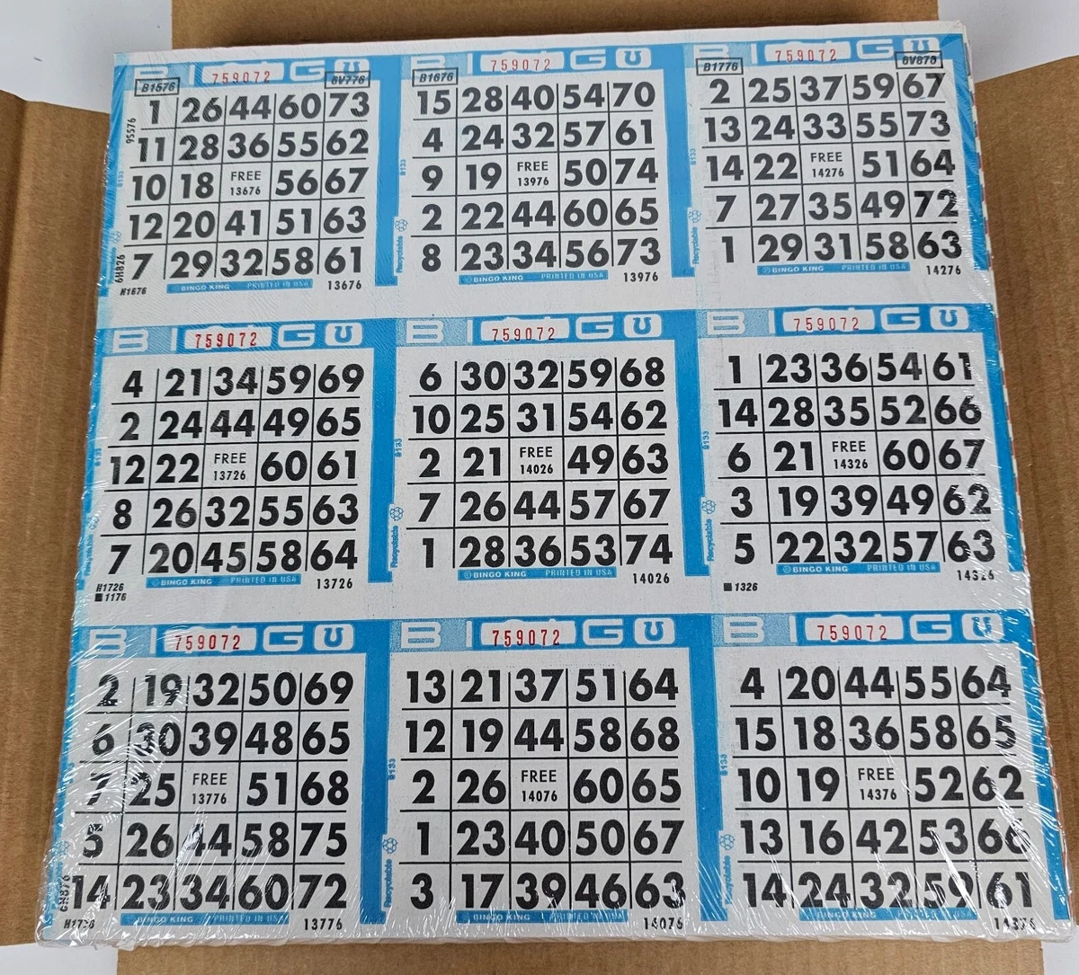 100 Tarjetas De Bingo Para Noches De Juego En Familia Y Con Amigos – Cartones Desechables