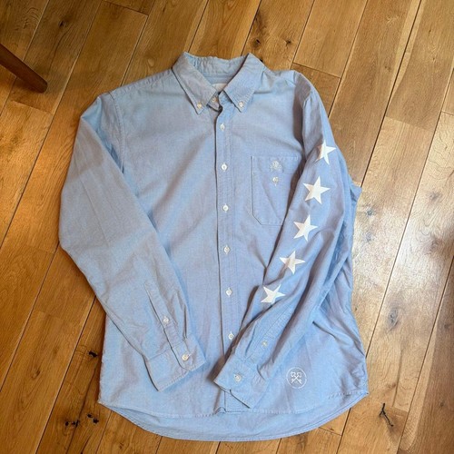 Uniform Experiment Star Print Oxford Button-Down Shirt Size 4