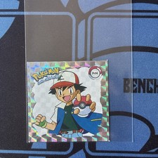 Vintage 1999 Artbox Pokemon Sticker Ash Pr30 Series 1 Silver Prizm Holographic
