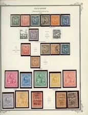 ECUADOR Scott Specialty Album Page Lot #3 - SEE SCAN - $$$