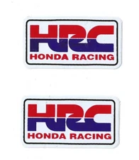 2 Honda Racing HRC Decal Sticker Logo Emblem 6.5 x 3.5 cm