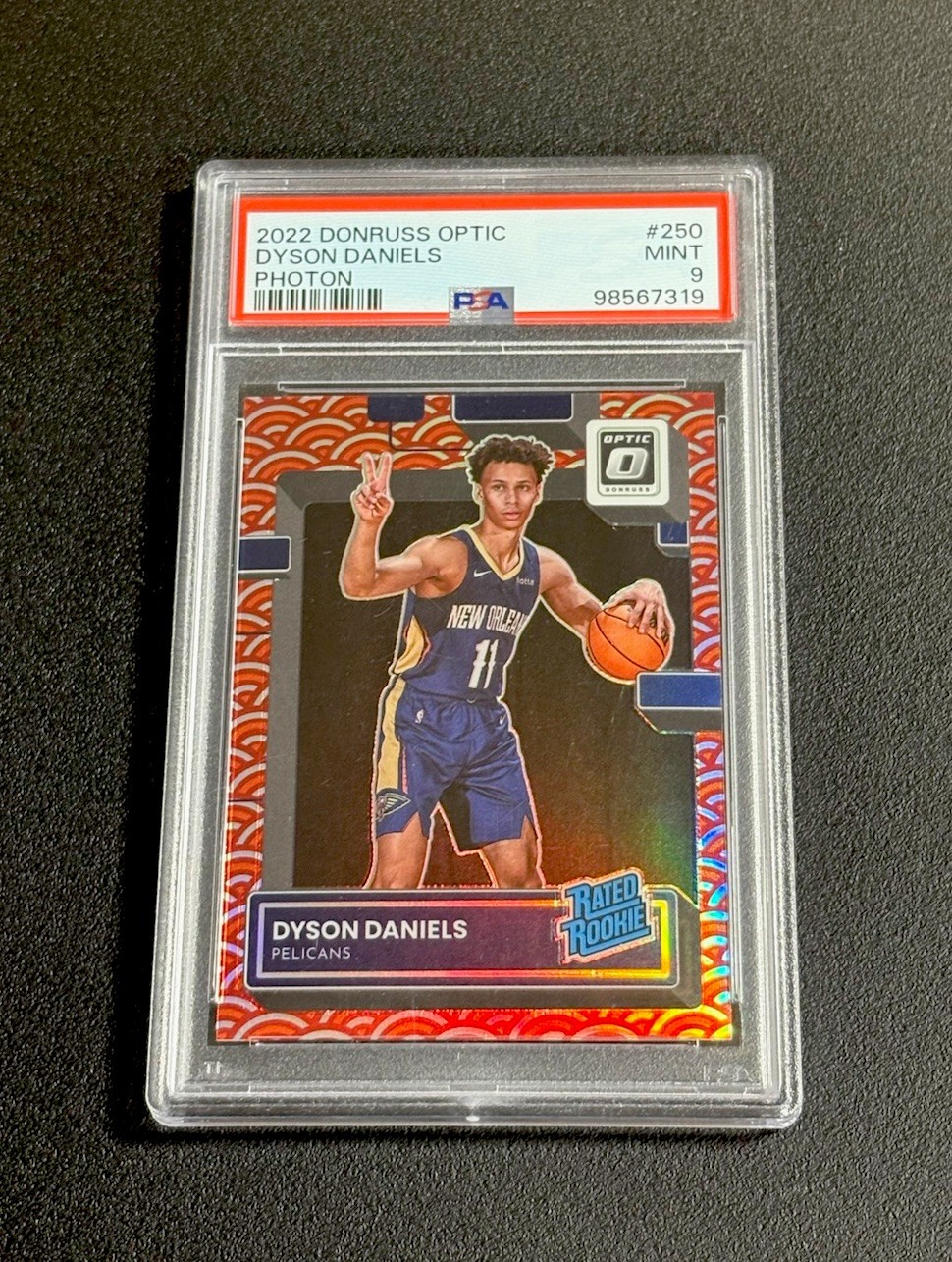 2022-23 Donruss Optic Dyson Daniels Photon Rookie RC #250 Pelicans PSA 9