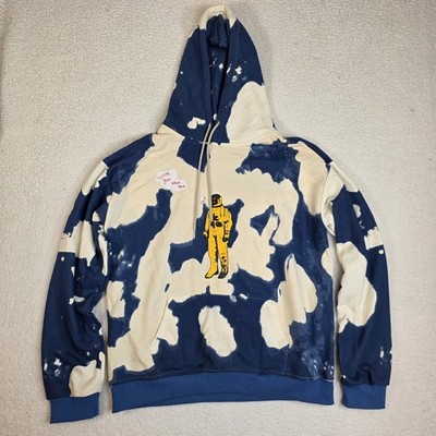 Travis Scott Astroworld Tour Men s Cactus Jack Tie Dye Hoodie Blue XL