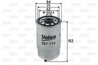 Kraftstofffilter Valeo 587713 FÜR Alfa Romeo Chrysler CitroËN Dodge KIA Lancia