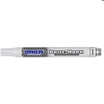 Versatile White Brite-Mark Marker - Quick Dry, Water-Resistant for All Projects
