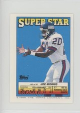 1988 Super Star Sticker Back Cards Joe Morris Carl Banks Jackie Slater HOF 0l1