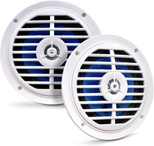 5.25 Inch Dual Marine Speakers - 2 Way Waterproof and Weather Resistant Outdoor