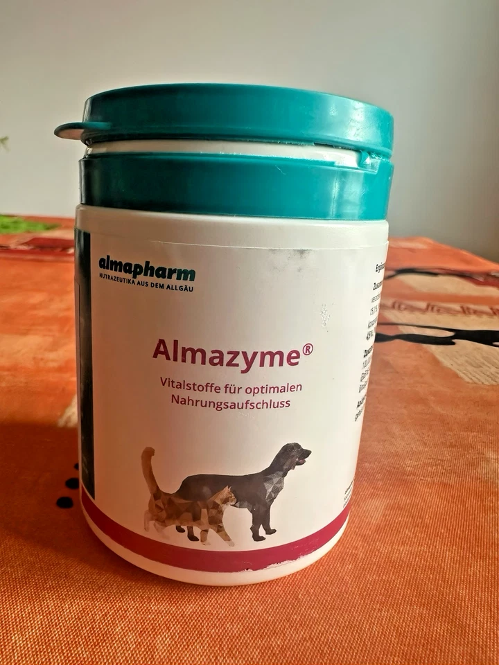 almapharm Almazyme Pulver | 120 g | Ergänzungsfuttermittel für Hunde und Katzen