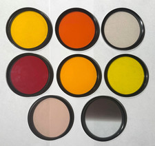 TIFFEN 77mm Vintage Filter Lot of 8 For Camera Lens Made in USA Metal End Caps