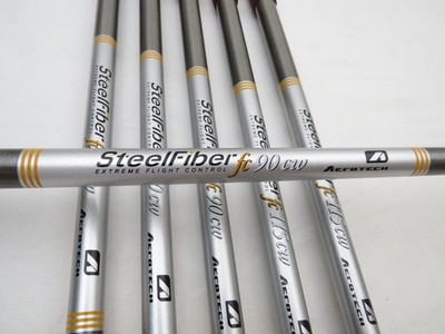 Used TaylorMade P-790 Forged Iron Set 6-PW,AW SteelFiber fc 90 cw