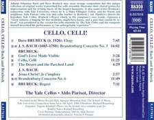 ALDO PARISOT / YALE CELLOS CELLO, CELLI! NEW CD