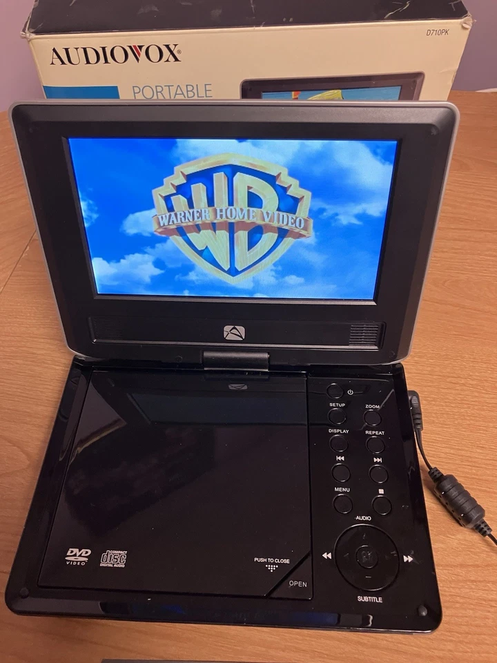 Audiovox Portable DVD Player (7" LCD Screen) Low Sound Read!! - Image 4 of 4
