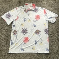 Puma MATTR Men’s Golf Polo Dahlia White Glow Men’s Size Large 628827-02
