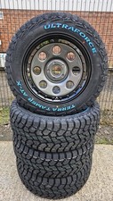 8x17" RAVAGE PLUS GUN-METAL WITH BLACK LIP + TYRES SUITS VW T5 T6