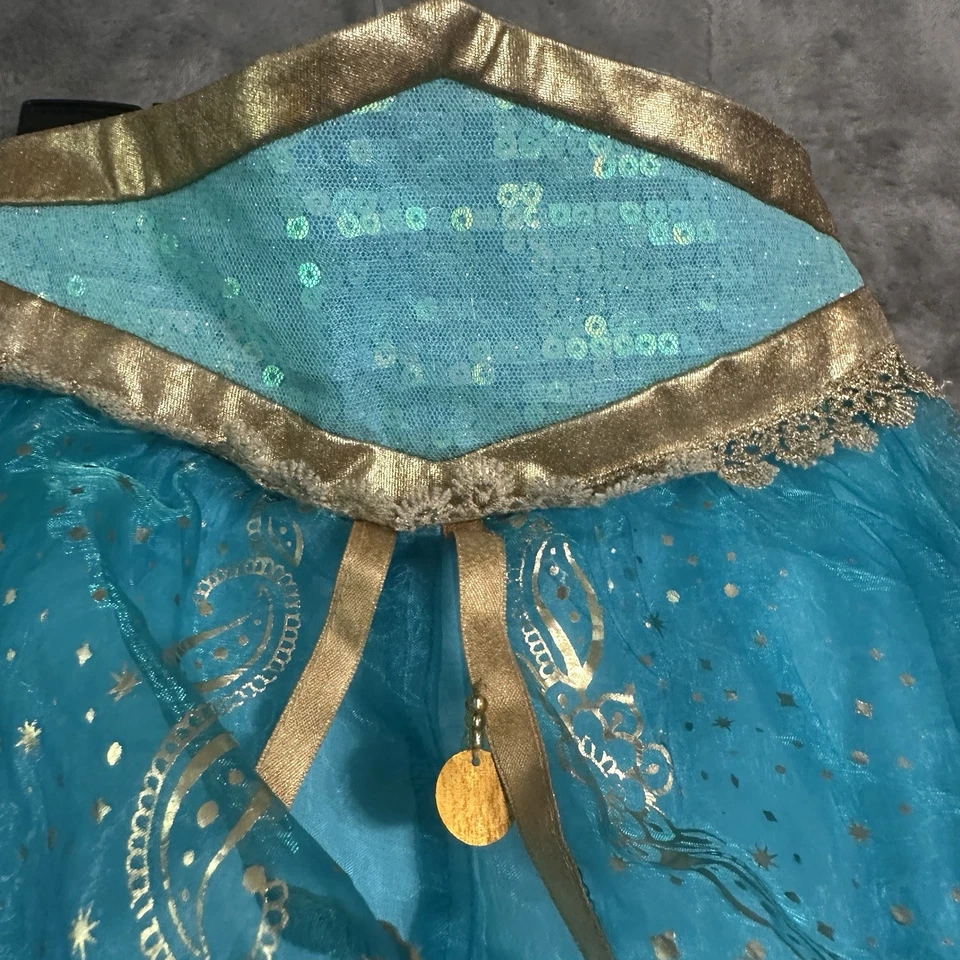 Disney Princesa Jazmín Disfraz Pantalones Niño Pequeño Talla 3 Elegante Vestir Halloween Foto 4 de 4