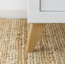 Möbelbeine für Kallax, Besta, Mid Century modern Möbelfüße, Eiche, Holz, 12 cm