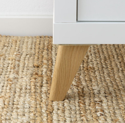 Möbelbeine für Kallax, Besta, Mid Century modern Möbelfüße, Eiche, Holz, 12 cm