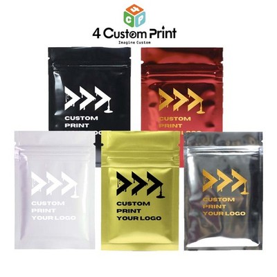 Personalized Printed Gloss Waterproof Foil Zip Bags Build Unique Brand Packaging