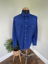 VTG Malco Modes San Francisco Western Pearl Snap Shirt Sz 16.5 - 35 USA Made