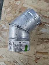 DuraVent PelletVent Pro 3 in, 45 Degree Stove Pipe Elbow - 3PVP-E45