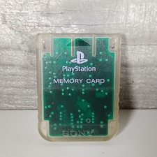 Sony PlayStation 1 PS1 Official OEM Clear White 15 Block Memory Card SCPH-1194