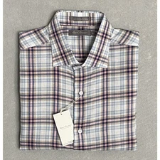 Daniel Cremieux Signature Collection Men's Large Casual Shirt Hemp Blend NEW