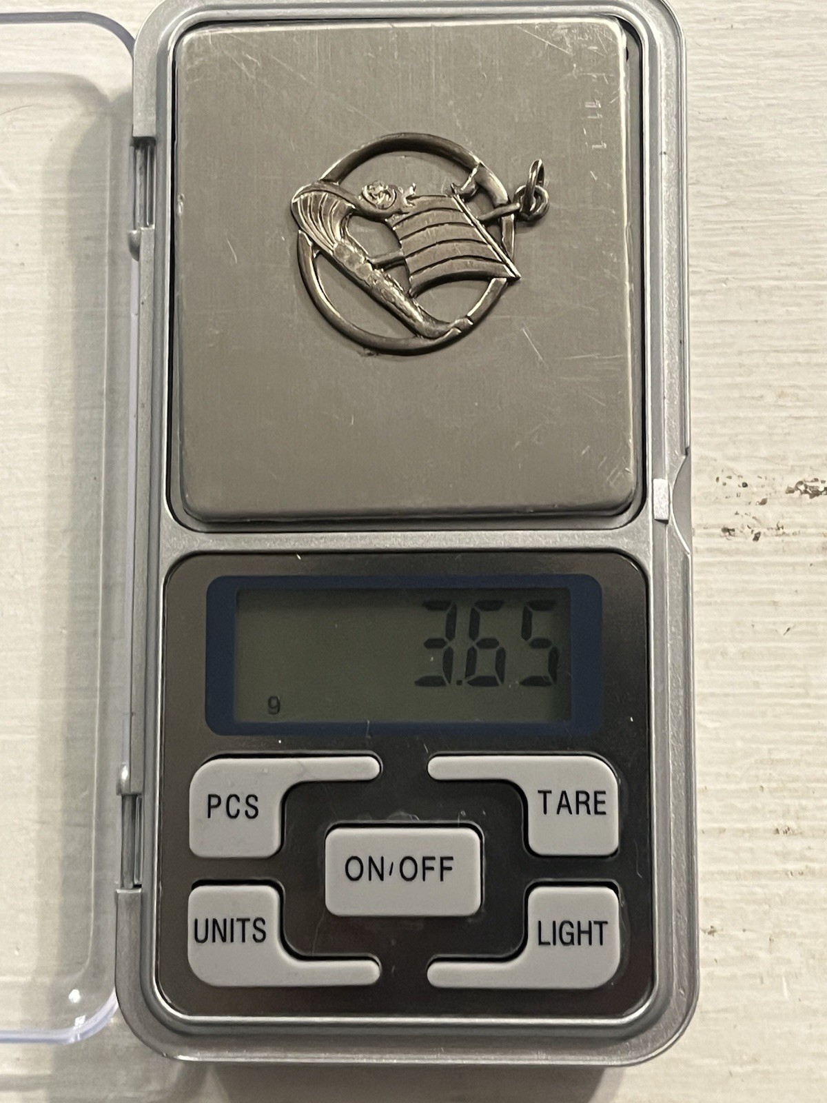 Solid 925 Sterling Silver Viking Age Sailboat / L… - image 5