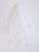 Bride Wedding Veil 2 Tier Comb Bachelorette Party Veil Bridal Tulle White