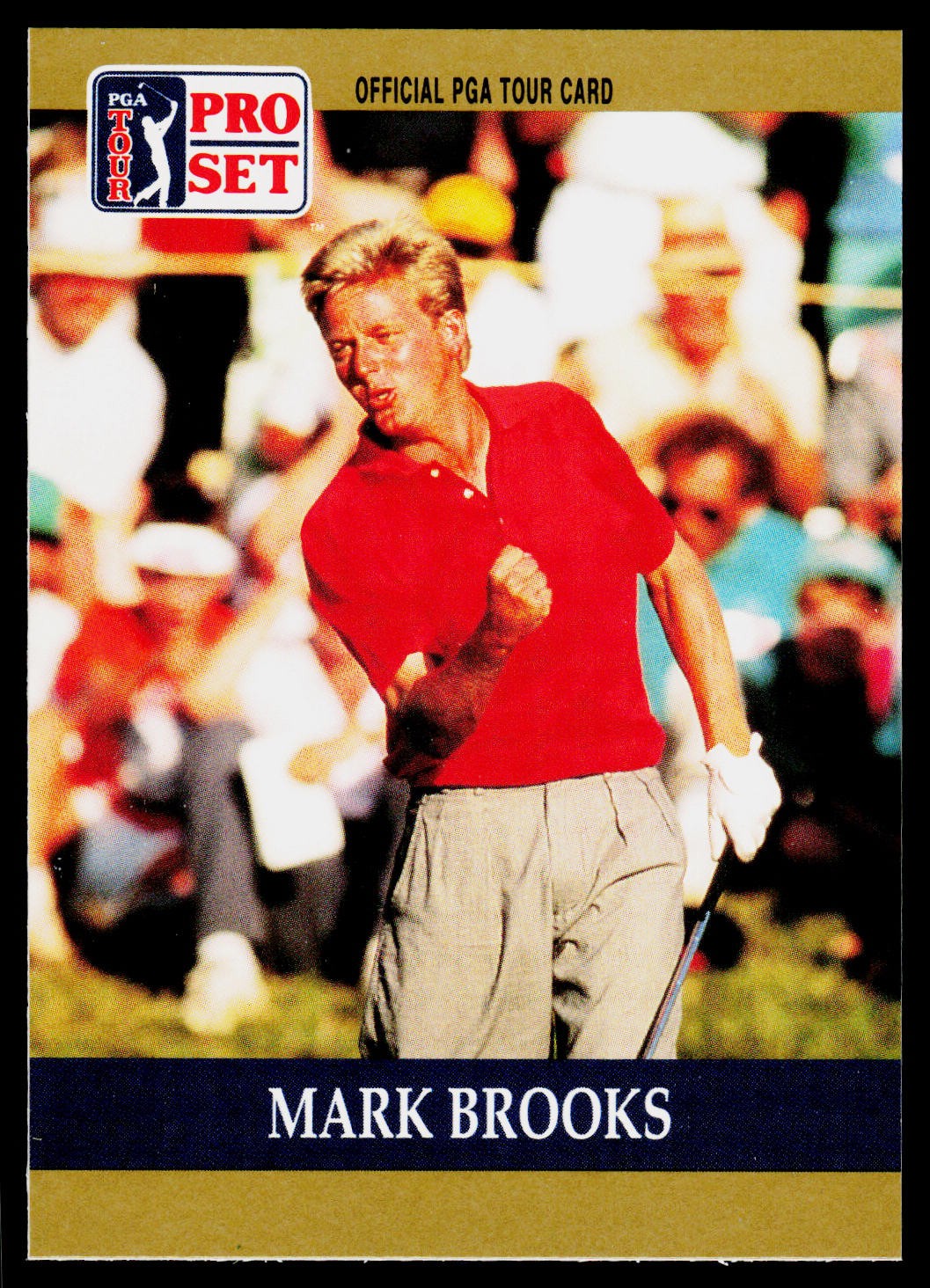 Mark Brooks, 1990 Pro Set PGA Tour, #32, , RC