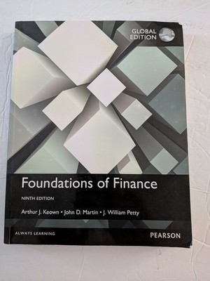 Foundations of Finance Keown Martin Petty 2017 9th Ed Global Pearson
