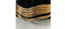 Vintage Milor Italy Bronze Wavy Stacking Bangle Bracelets  Set of 5  Sculptural