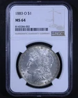 1883-O Morgan Silver Dollar - $1 NGC MS64