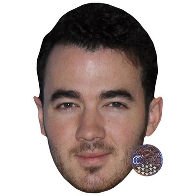 Kevin Jonas Promi Maske, flaches Kartengesicht, Kostüm Maske